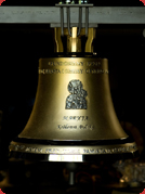 Dzwon Maryja Królowa Polski o wadze 100kg, zakupiony z  funduszu Miasta i Gminy Gryfino, 2011 rok