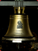 Dzwon Maryja Królowa Polski o wadze 100kg, zakupiony z funduszu Miasta i Gminy Gryfino, 2011 rok 