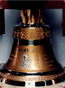 Dzwon Maryja o wadze 200 kg dla parafii Św. Stanisława BM w Częstochowie, 2001 rok