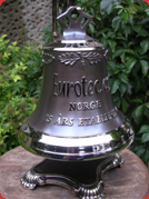 Dzwonek o średnicy 21 cm dla firmy Eurotec na 15 rocznicę założenia firmy, Norwegia