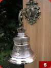 Dzwonek ozdobny z wizerunkiem  Papieża (12cm x 12,5cm)